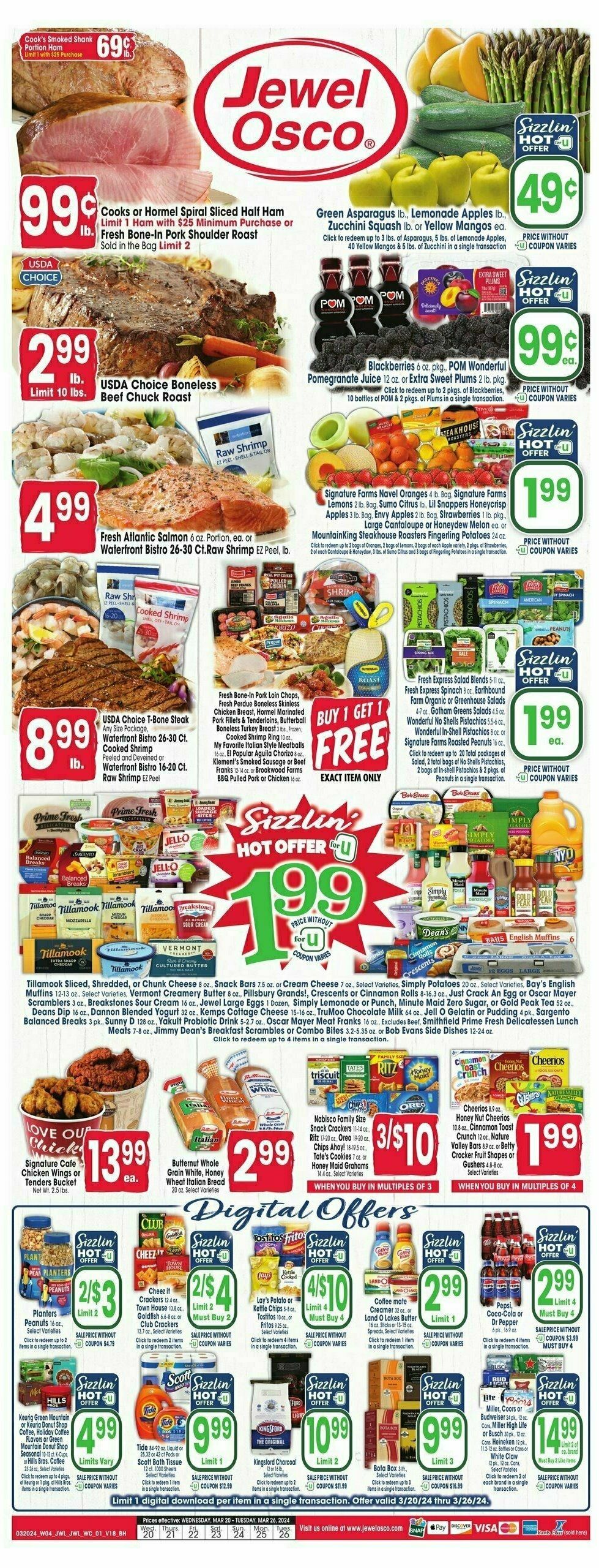 Jewel Osco Weekly Ad from March 20