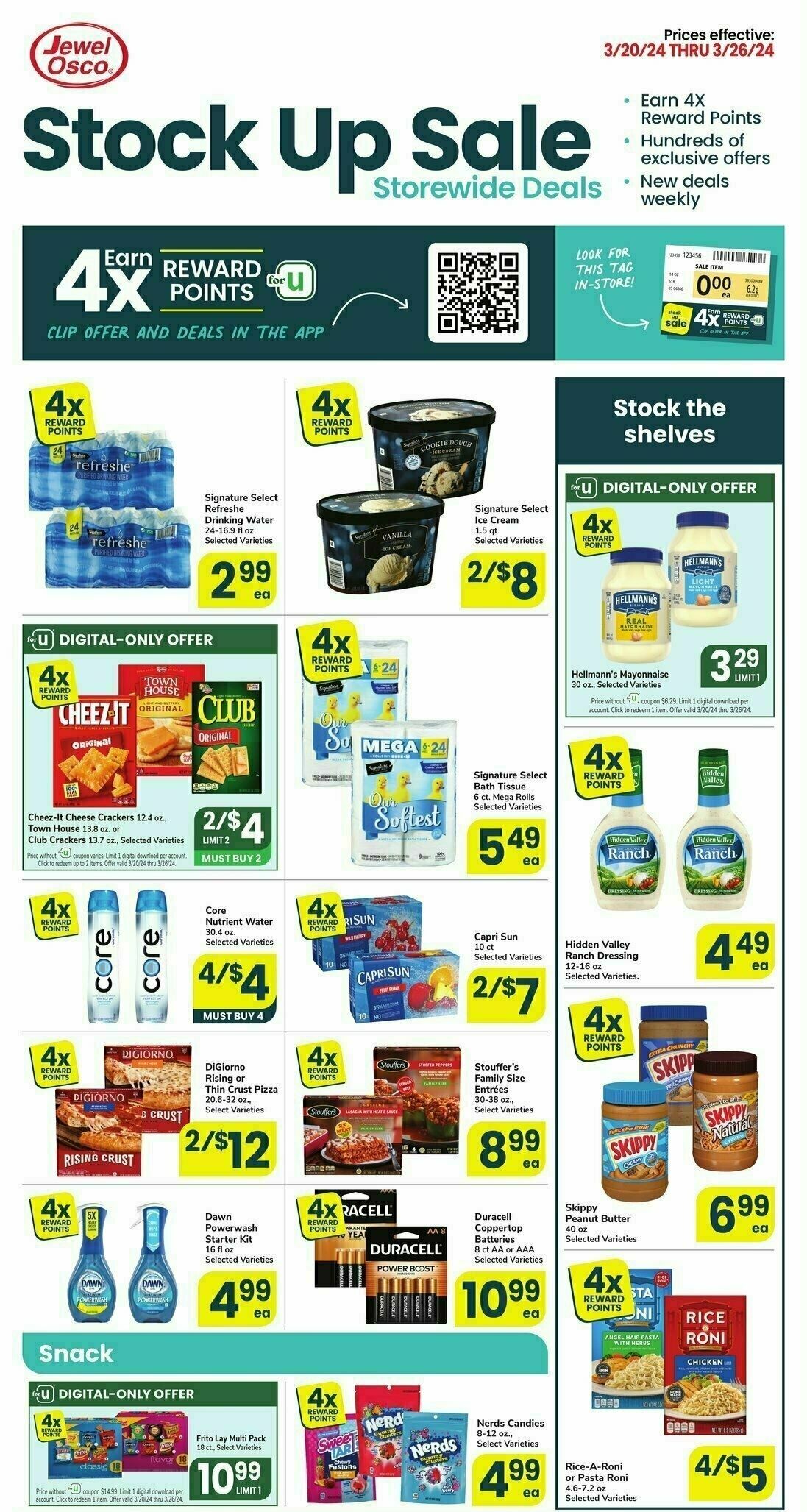 Jewel Osco Stock Up Sale Weekly Ad from March 20