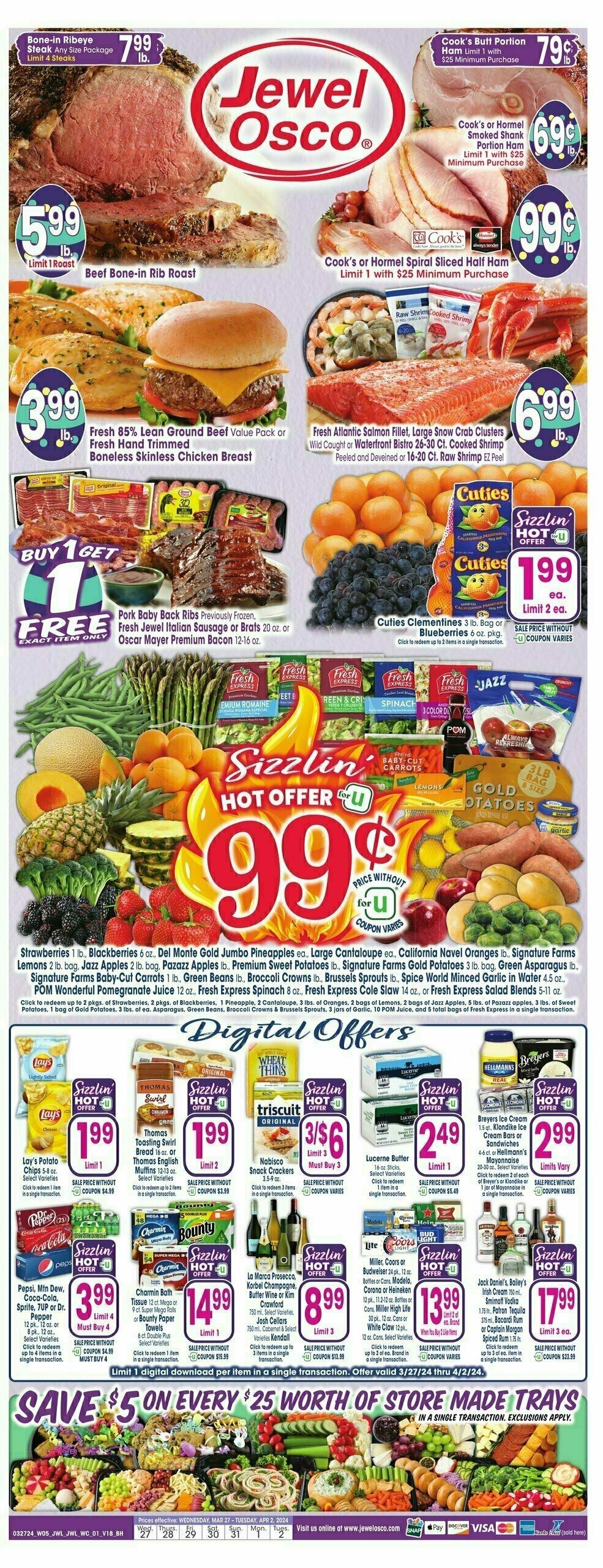 Jewel Osco Weekly Ad from March 27