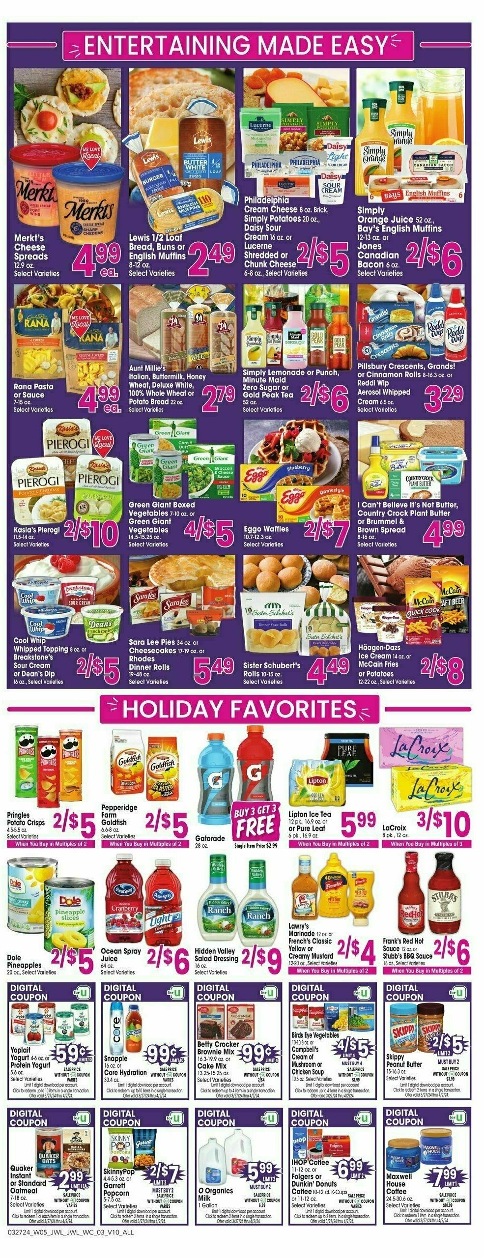 Jewel Osco Weekly Ad from March 27