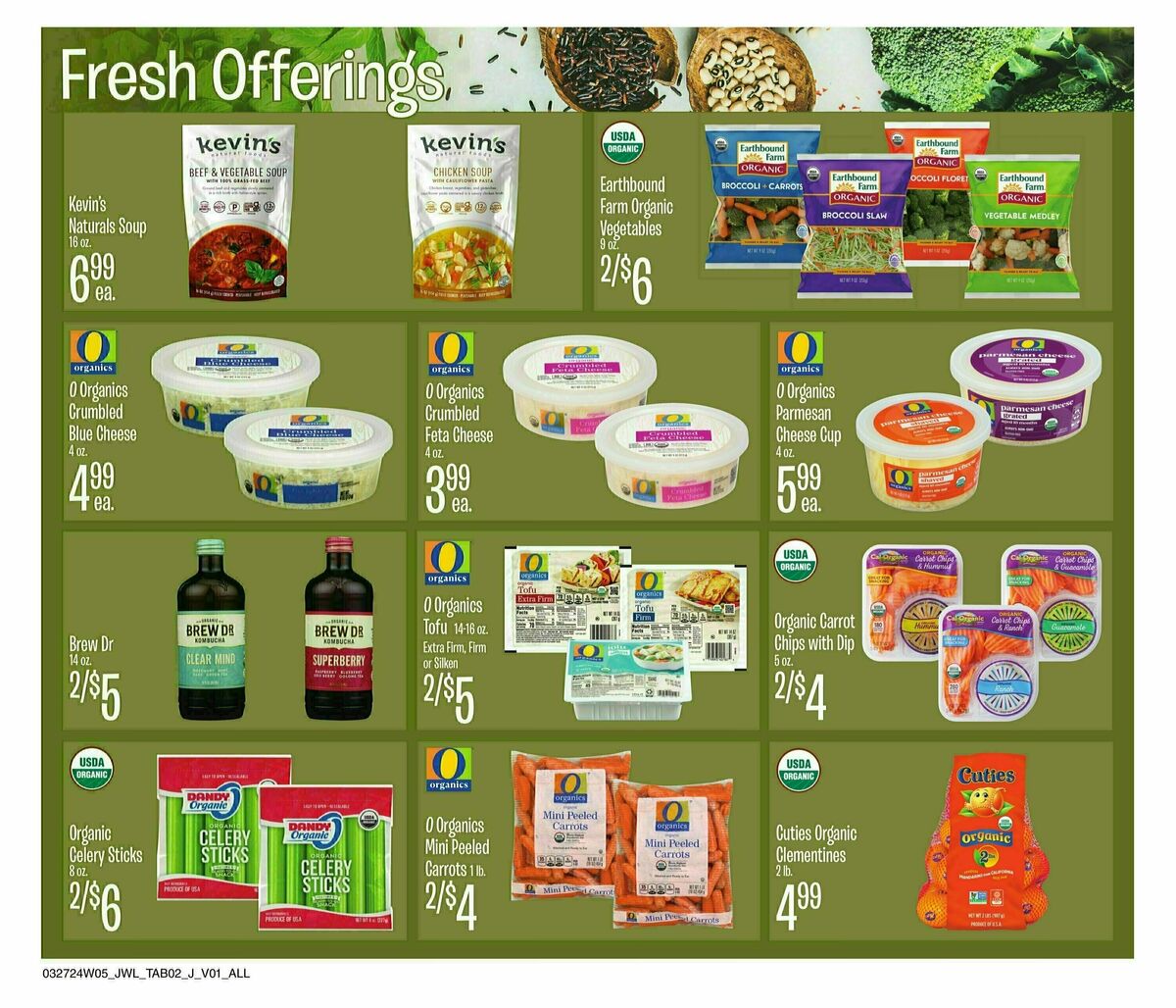 Jewel Osco Natural & Organics Weekly Ad from March 27
