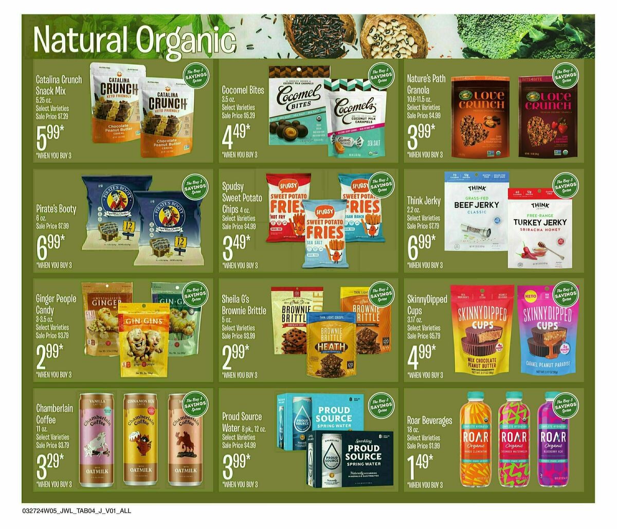 Jewel Osco Natural & Organics Weekly Ad from March 27