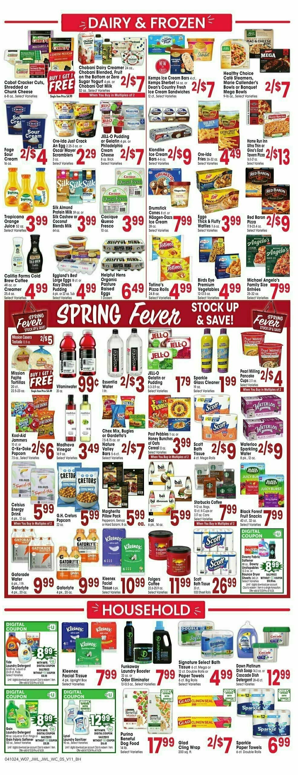Jewel Osco Weekly Ad from April 10