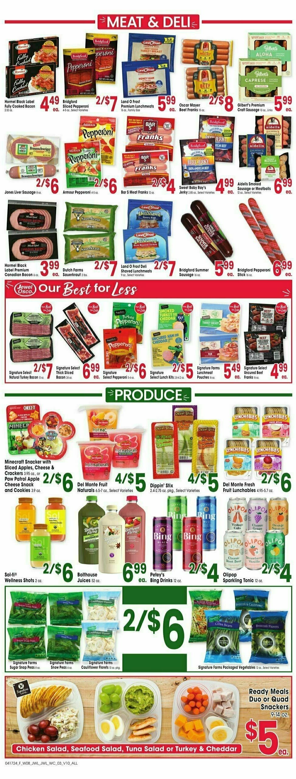 Jewel Osco Weekly Ad from April 17