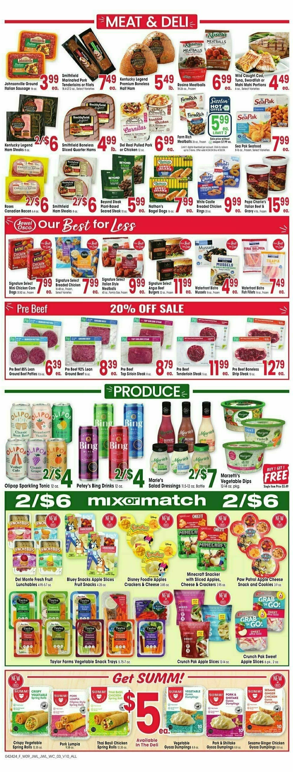 Jewel Osco Weekly Ad from April 24
