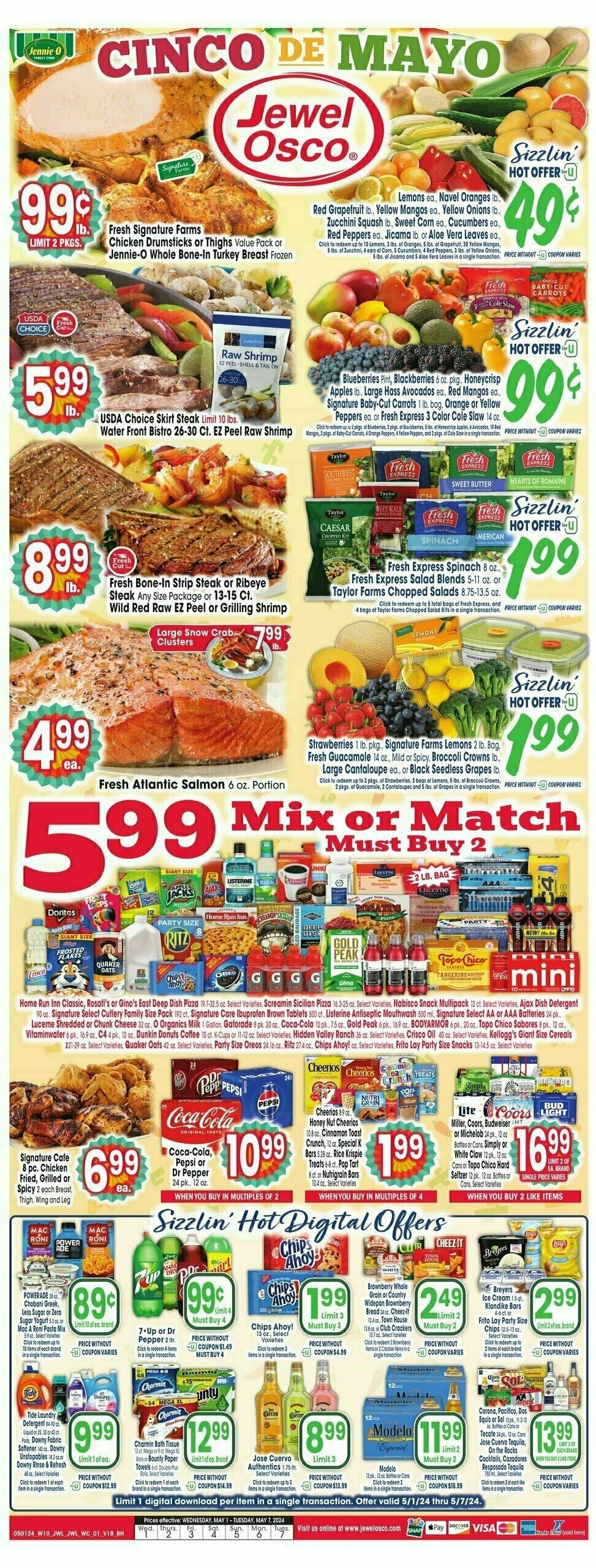Jewel Osco Weekly Ad from May 1