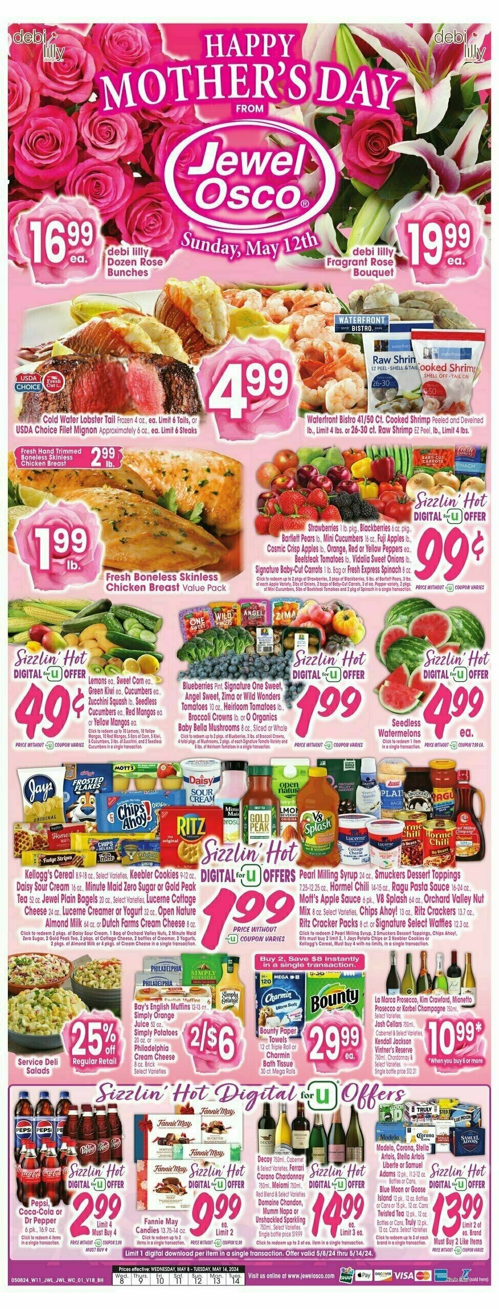 Jewel Osco Weekly Ad from May 8