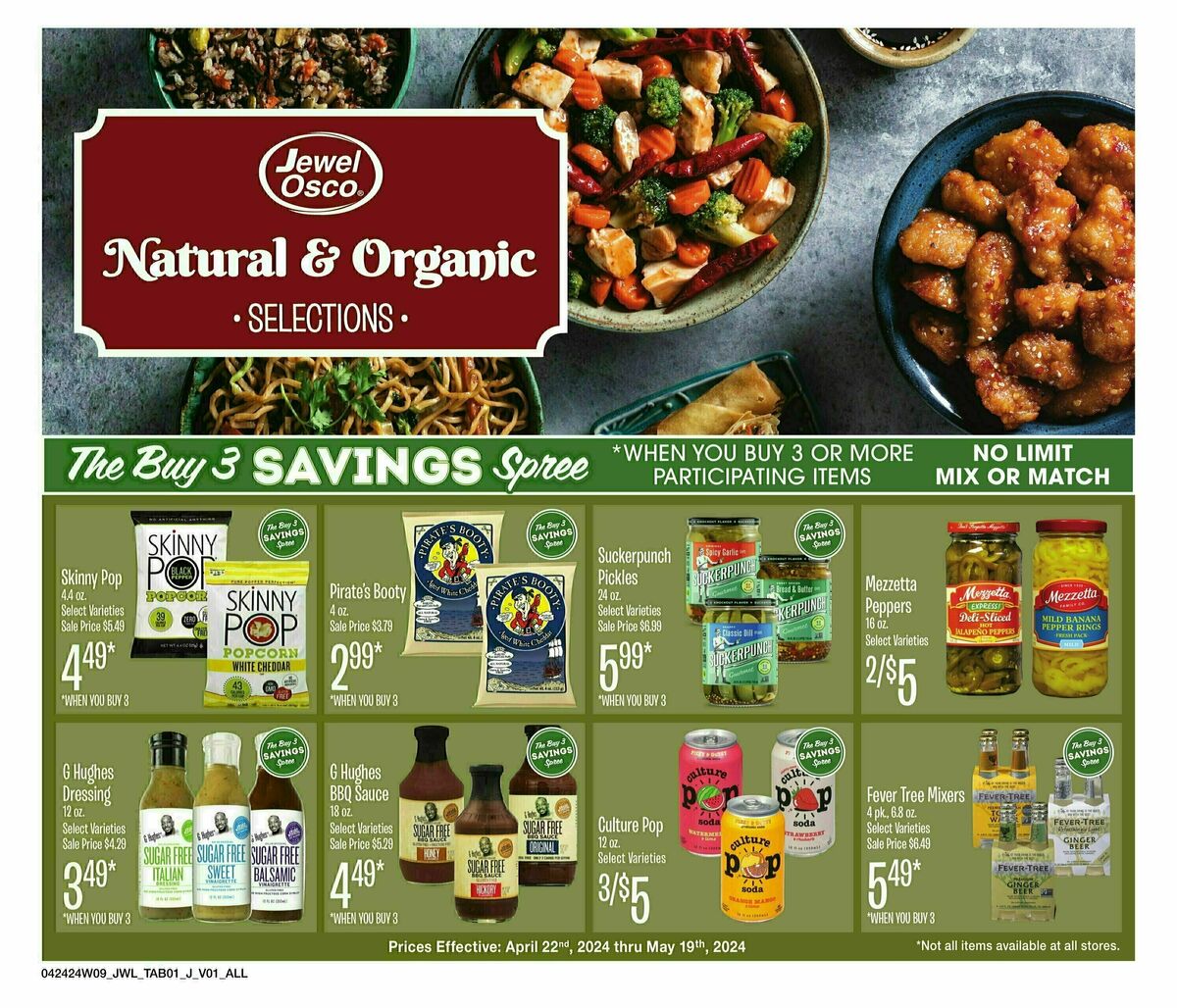 Jewel Osco Natural & Organics Weekly Ad from April 22