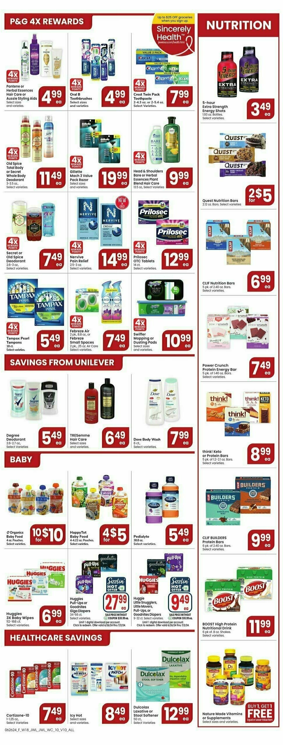 Jewel Osco Weekly Ad from June 26