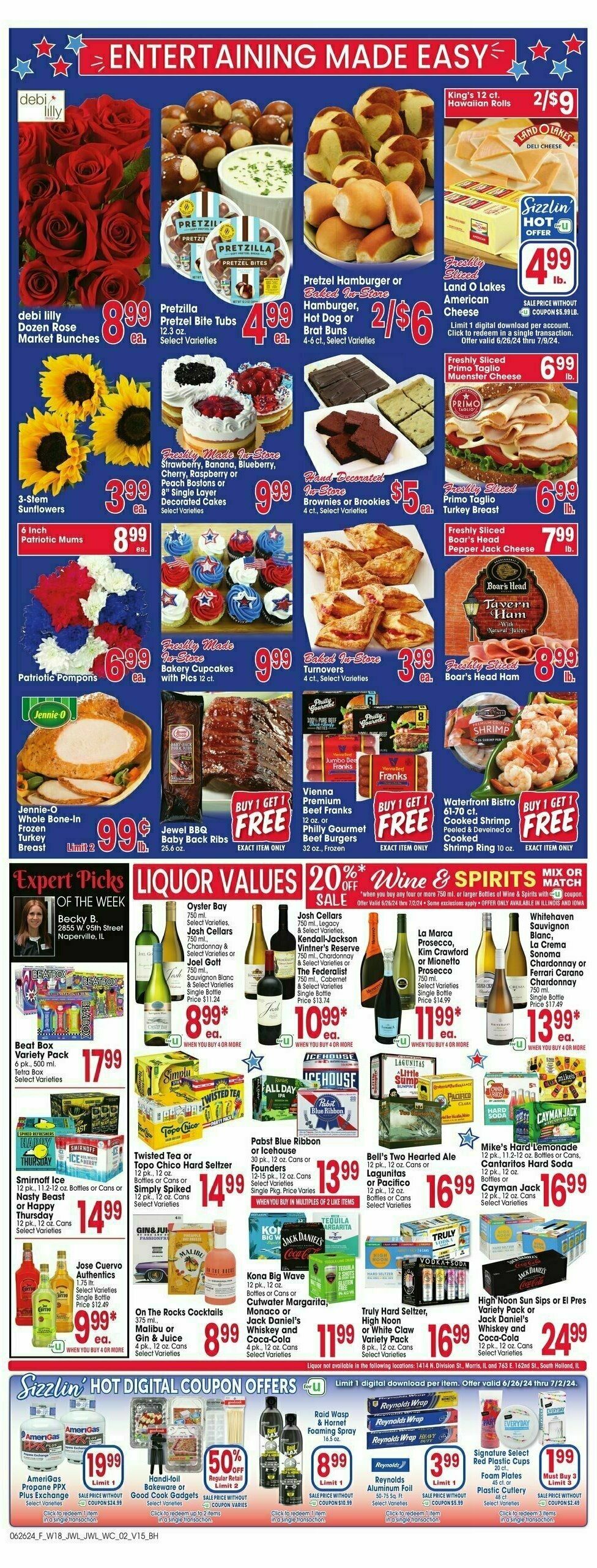 Jewel Osco Weekly Ad from June 26