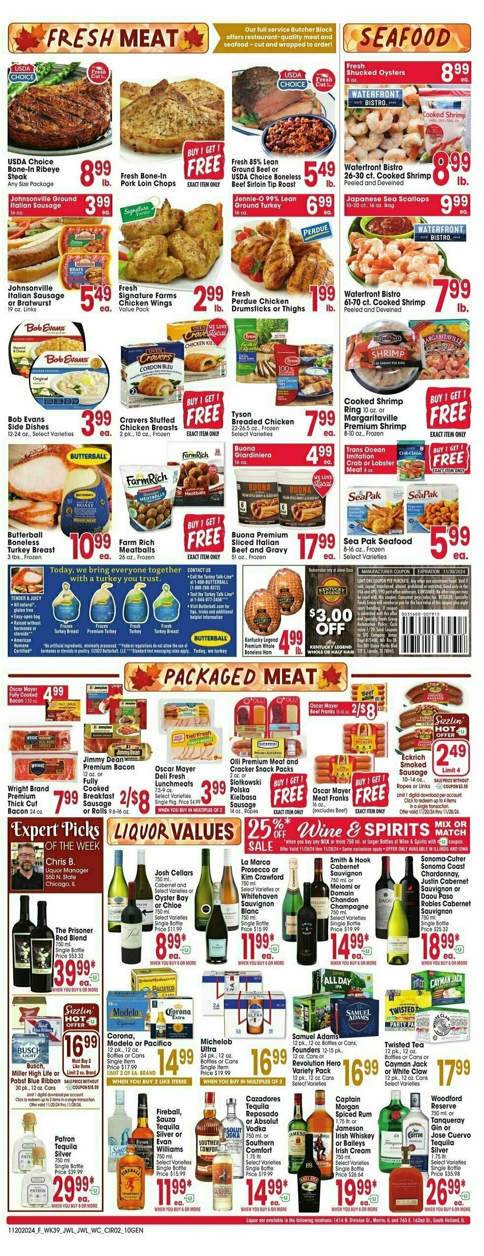 Jewel Osco Weekly Ad from November 20