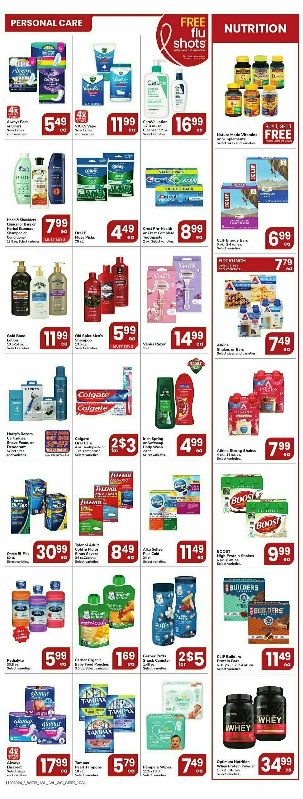 Jewel Osco Weekly Ad from November 20