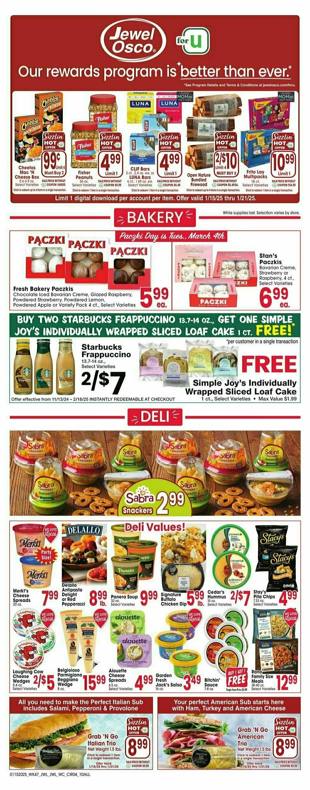 Jewel Osco Weekly Ad from January 15