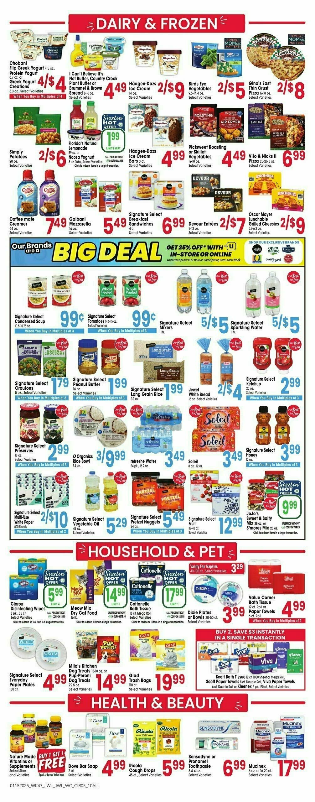 Jewel Osco Weekly Ad from January 15