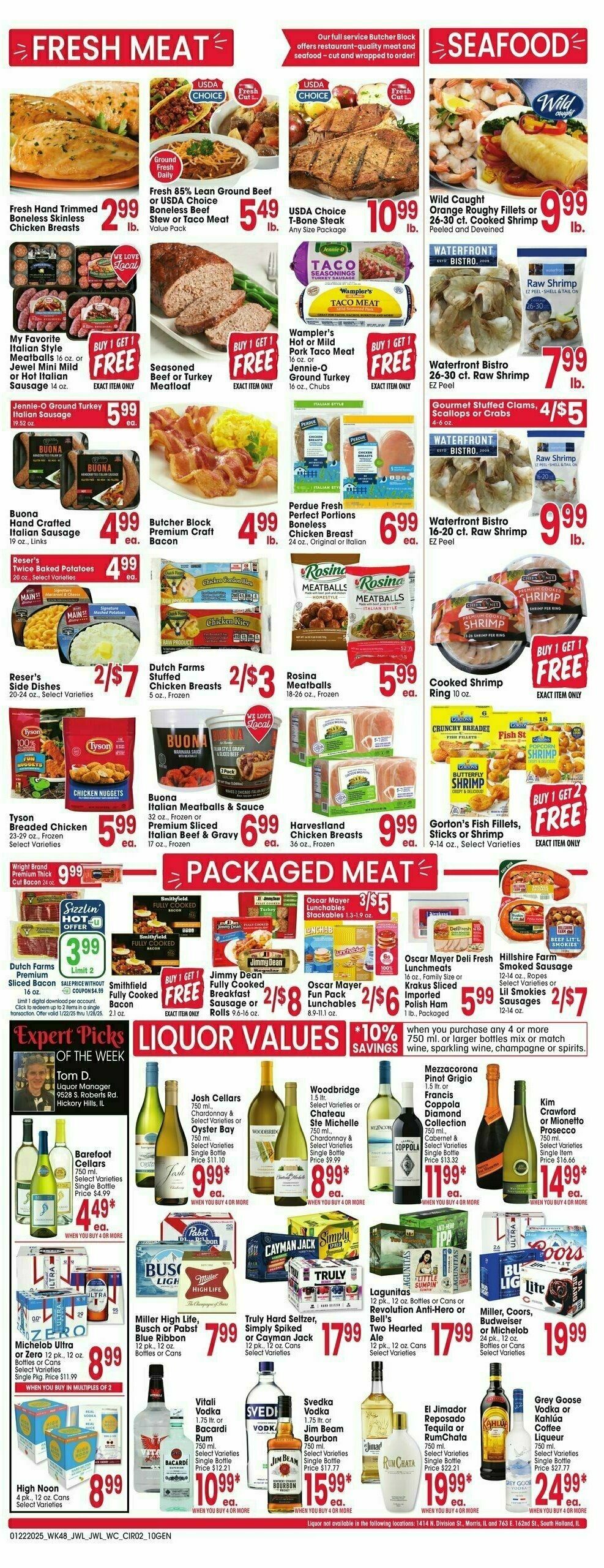Jewel Osco Weekly Ad from January 22