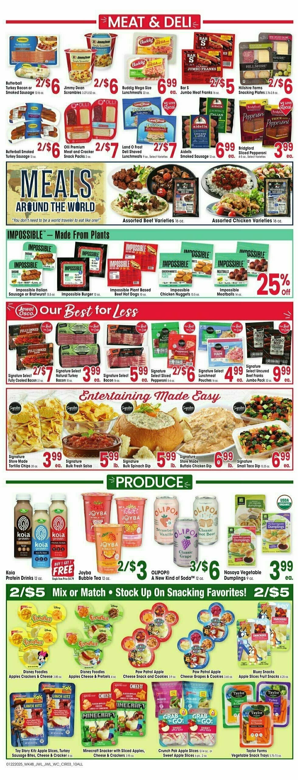 Jewel Osco Weekly Ad from January 22