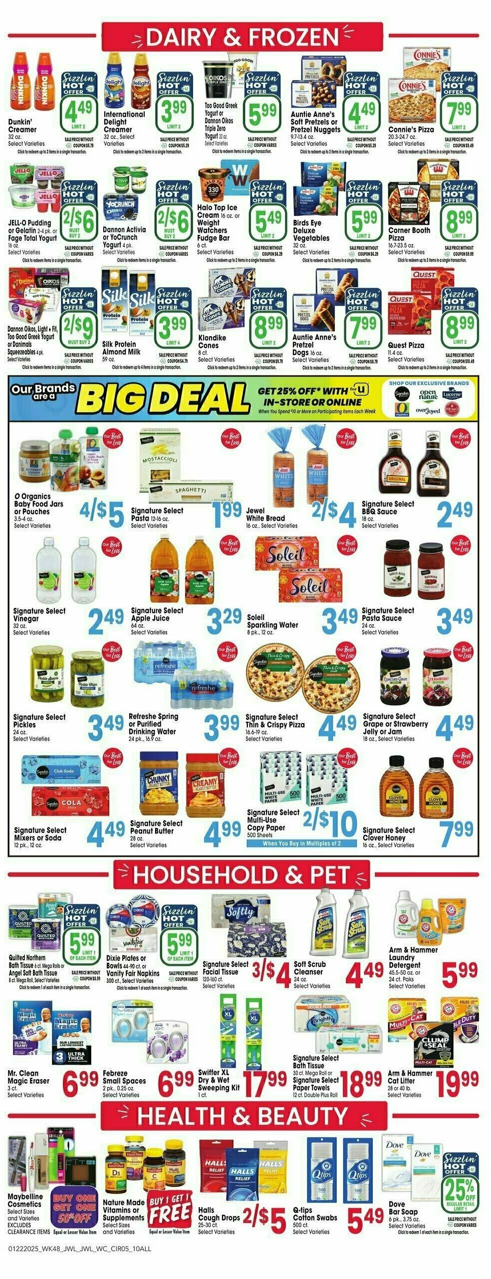 Jewel Osco Weekly Ad from January 22
