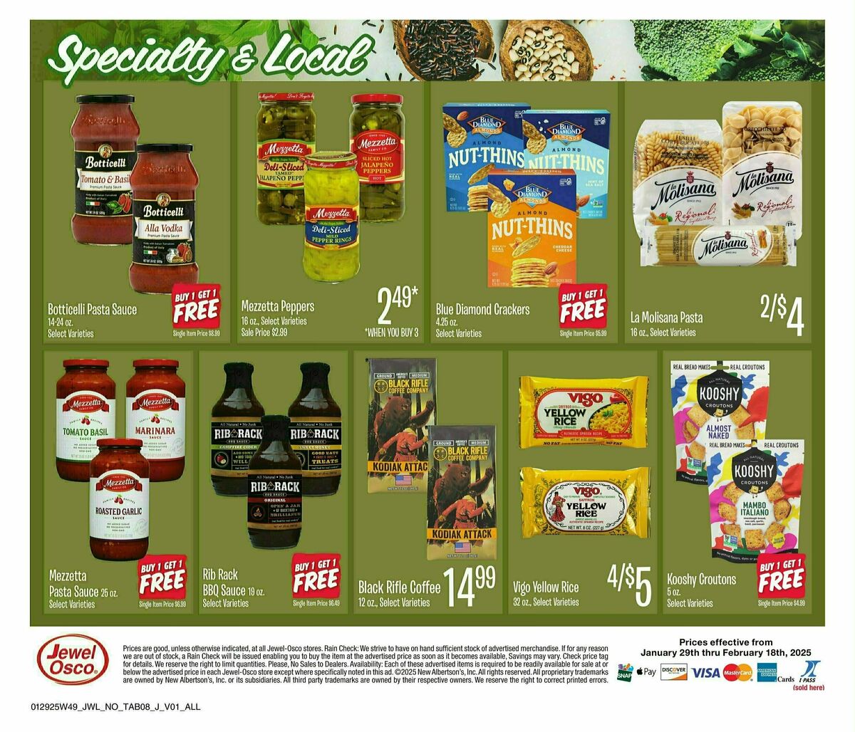 Jewel Osco Weekly Ad from January 29