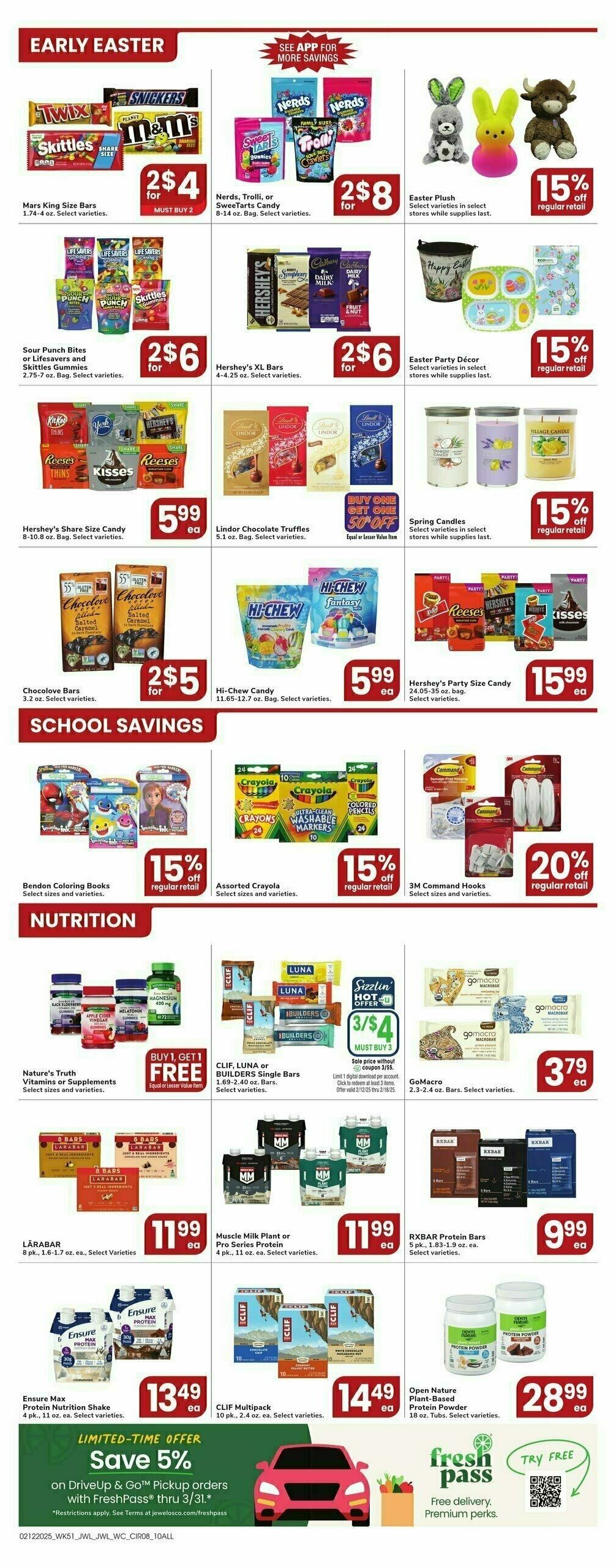 Jewel Osco Weekly Ad from February 12