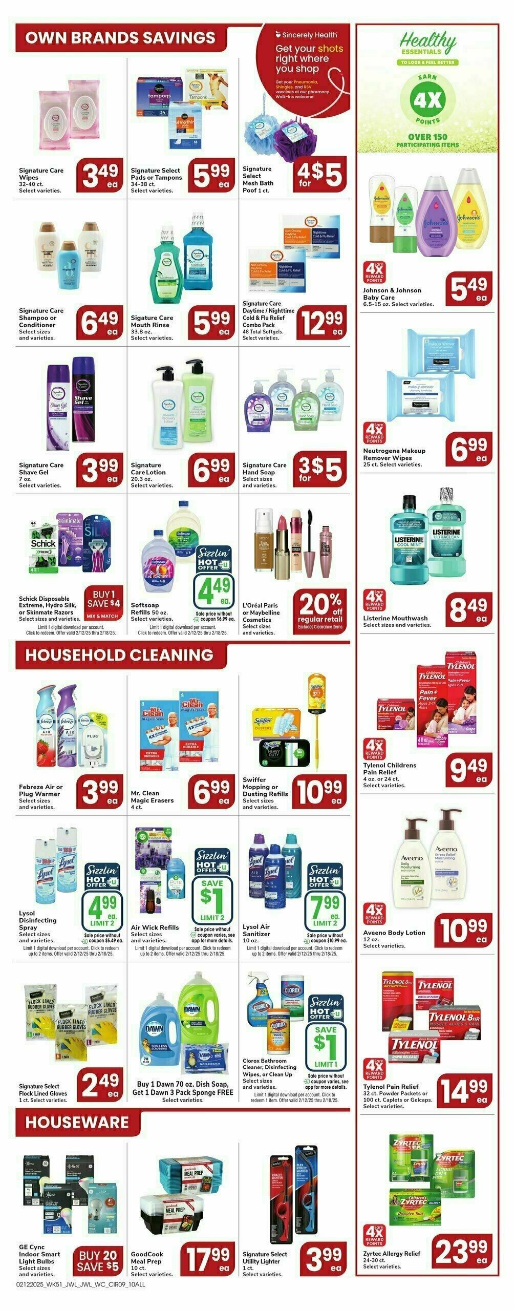Jewel Osco Weekly Ad from February 12