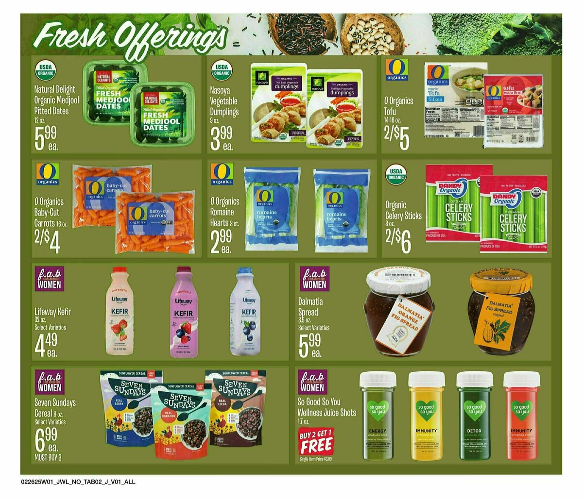 Jewel Osco Organics Guide Weekly Ad from February 26
