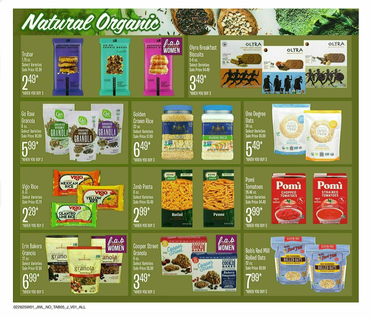 Jewel Osco Organics Guide Weekly Ad from February 26