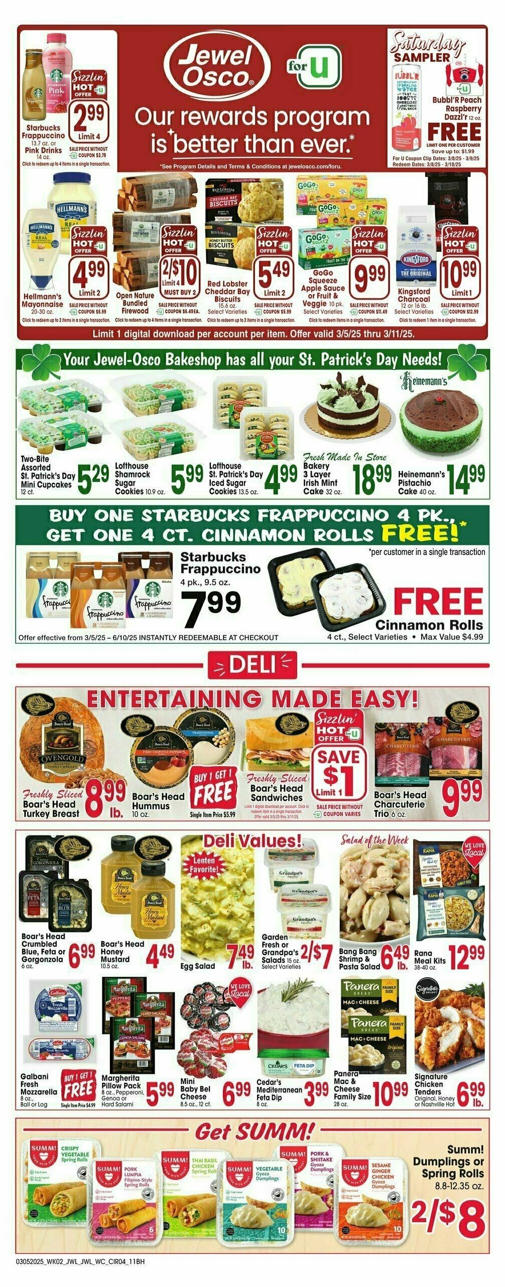 Jewel Osco Weekly Ad from March 5