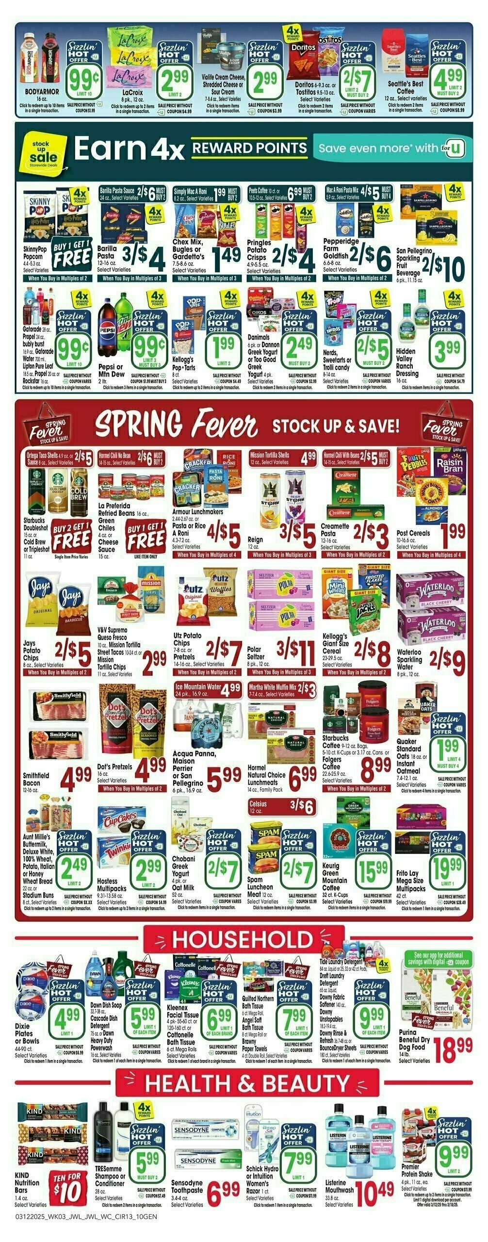 Jewel Osco Weekly Ad from March 12