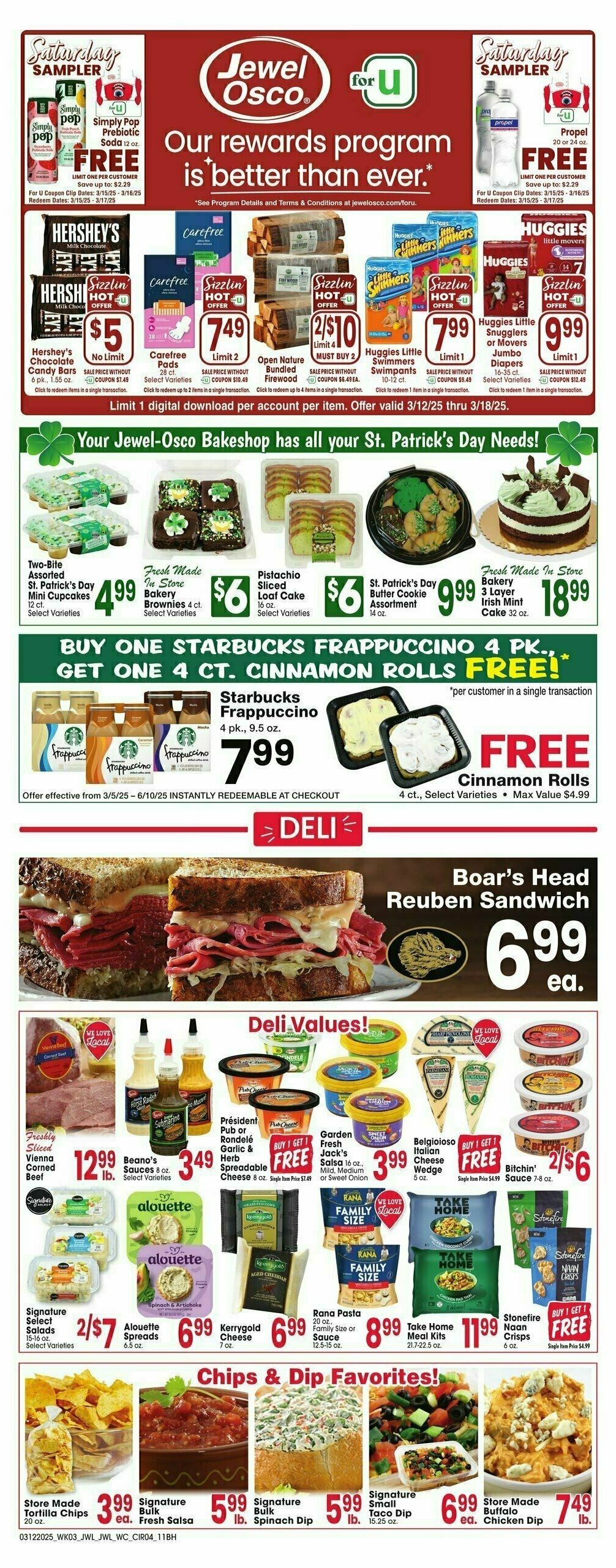 Jewel Osco Weekly Ad from March 12