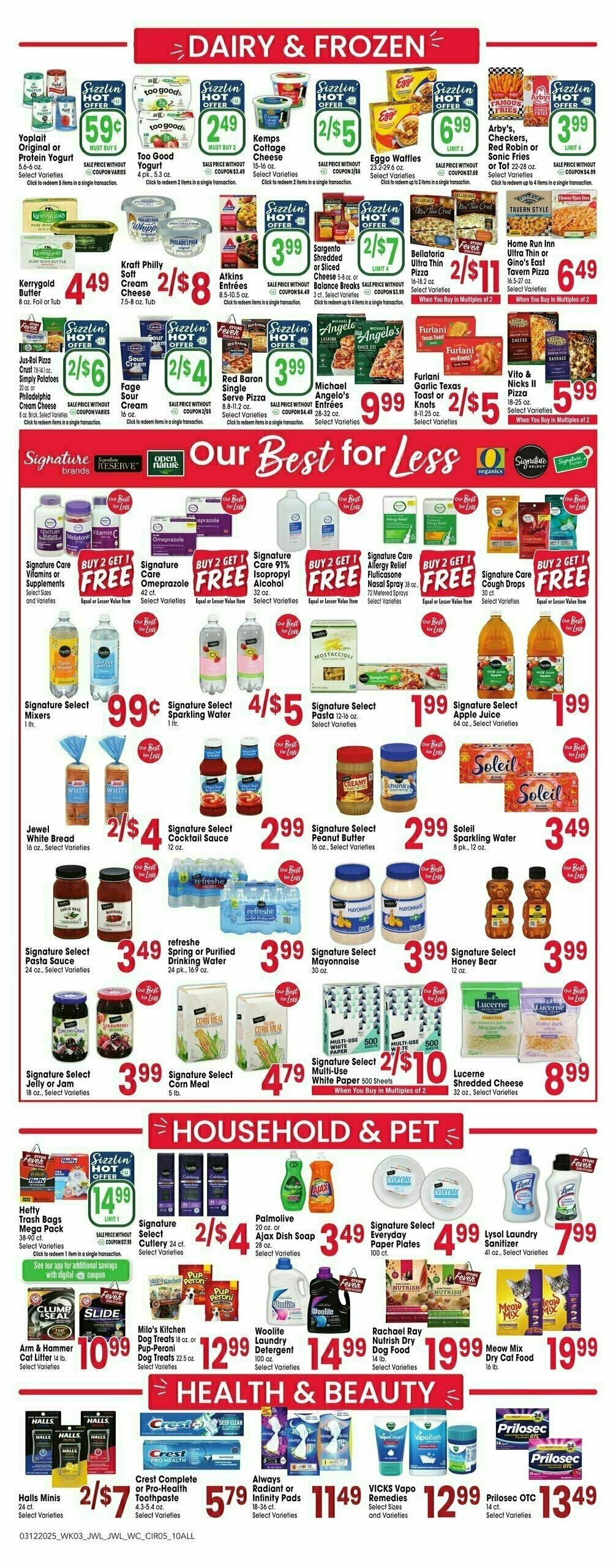 Jewel Osco Weekly Ad from March 12