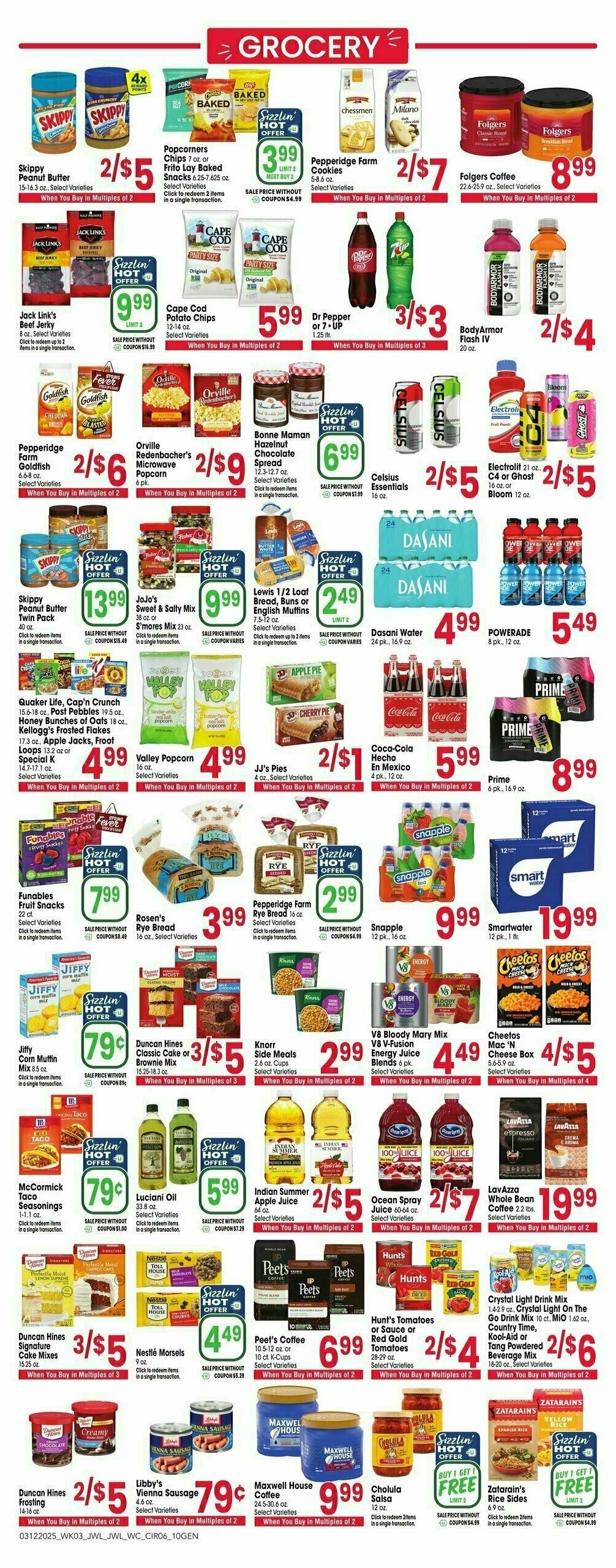Jewel Osco Weekly Ad from March 12