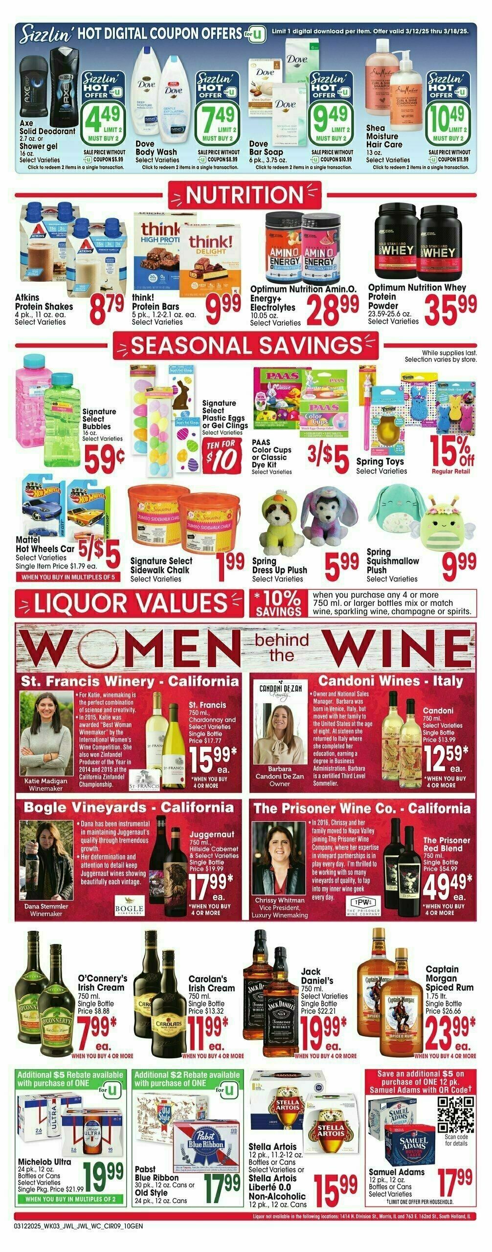 Jewel Osco Weekly Ad from March 12