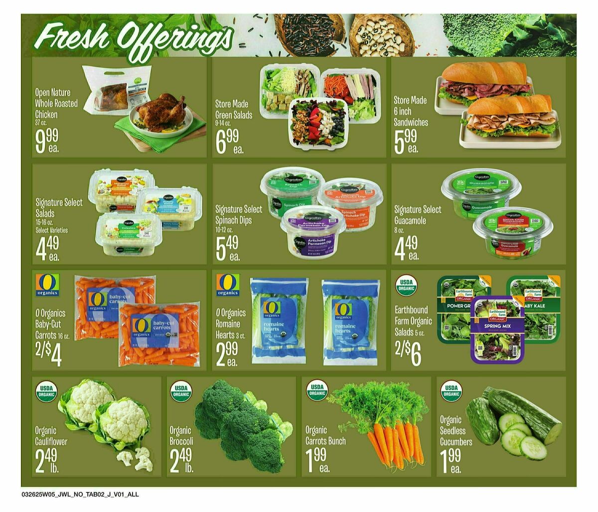 Jewel Osco Organics Guide Weekly Ad from March 26