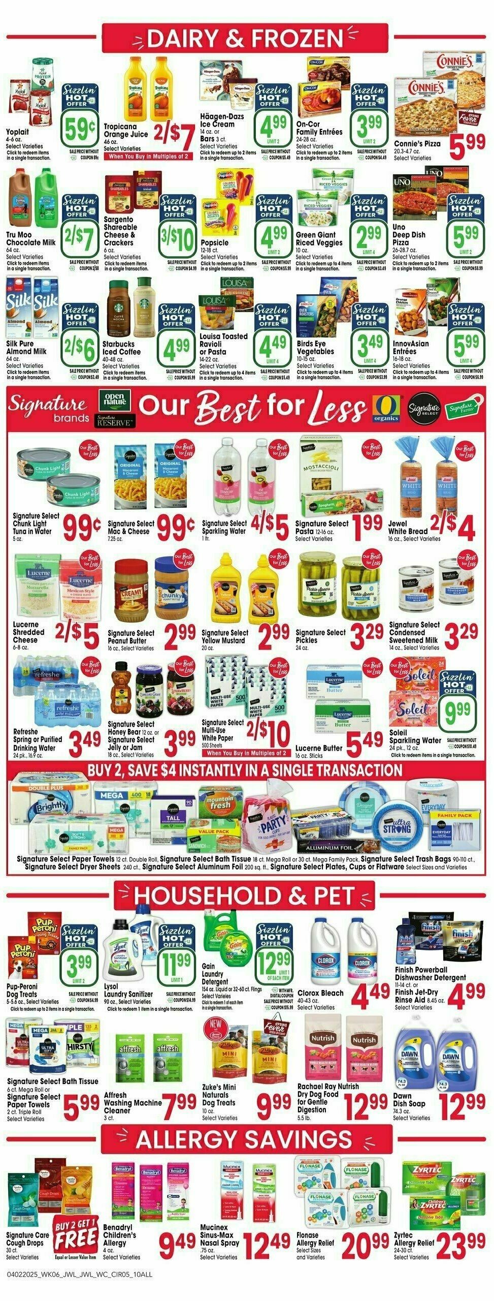 Jewel Osco Weekly Ad from April 2