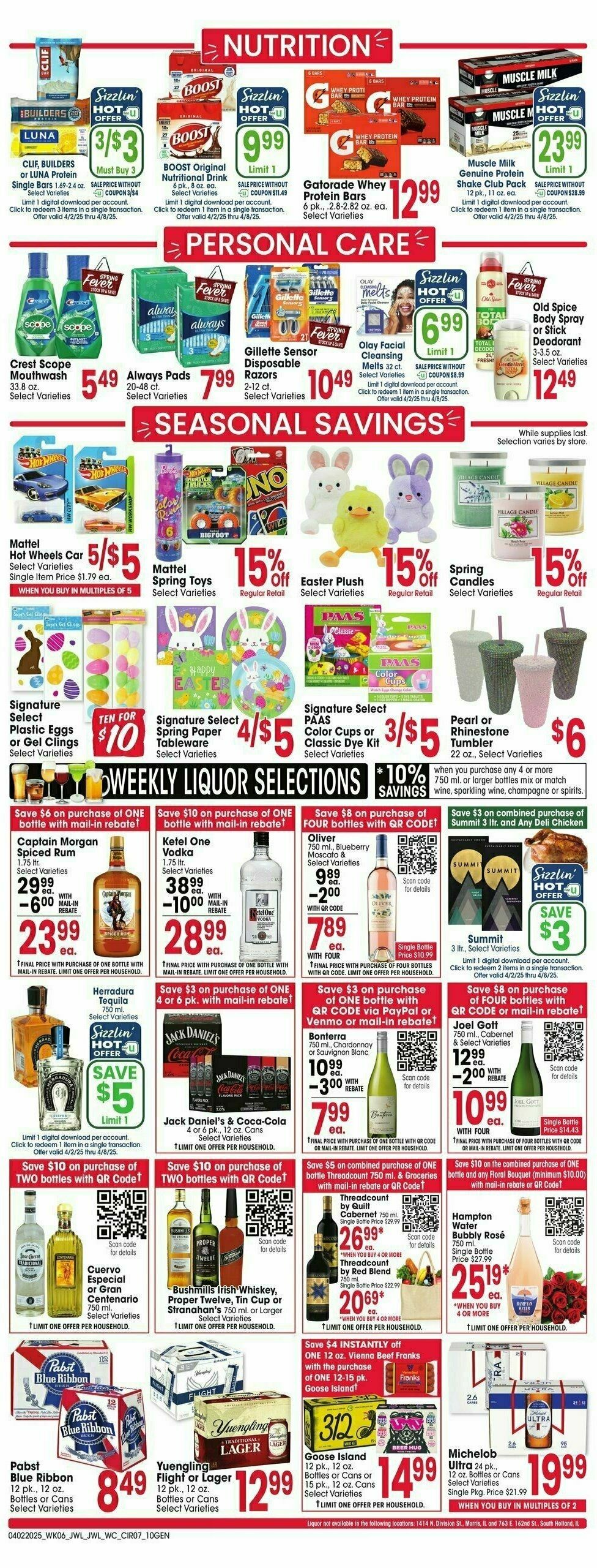 Jewel Osco Weekly Ad from April 2