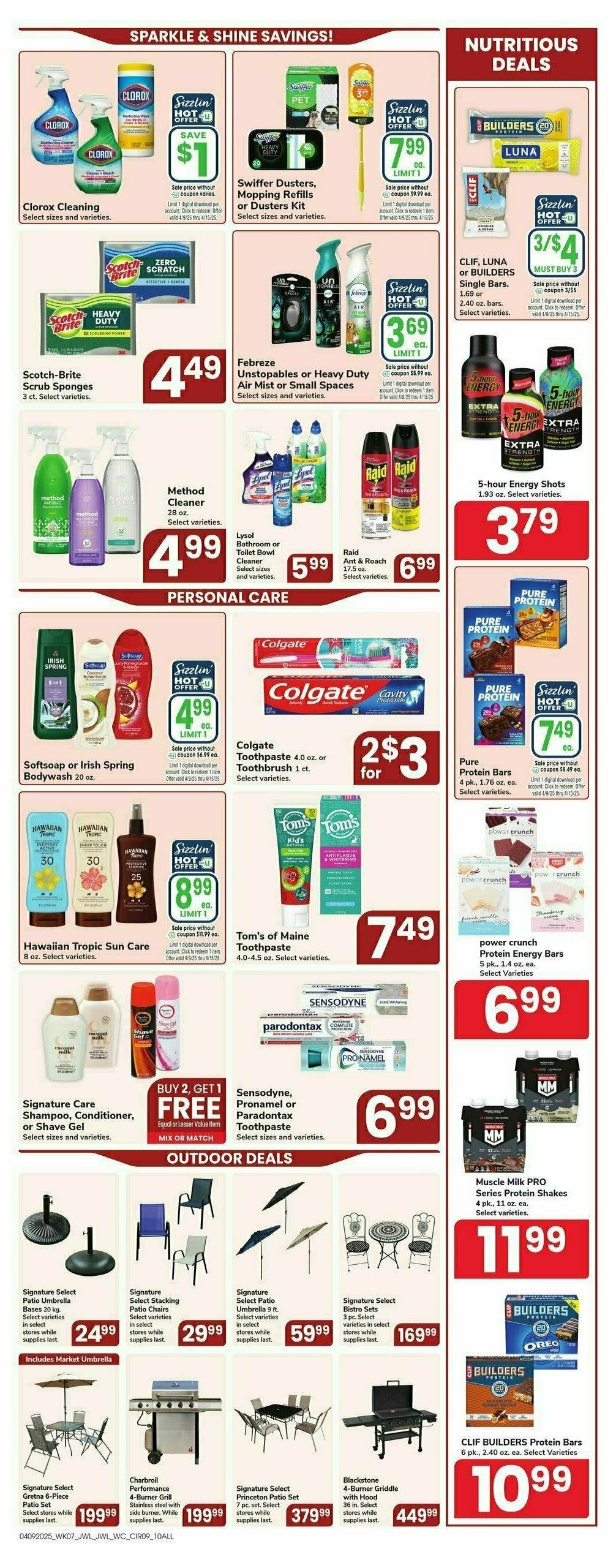 Jewel Osco Weekly Ad from April 9