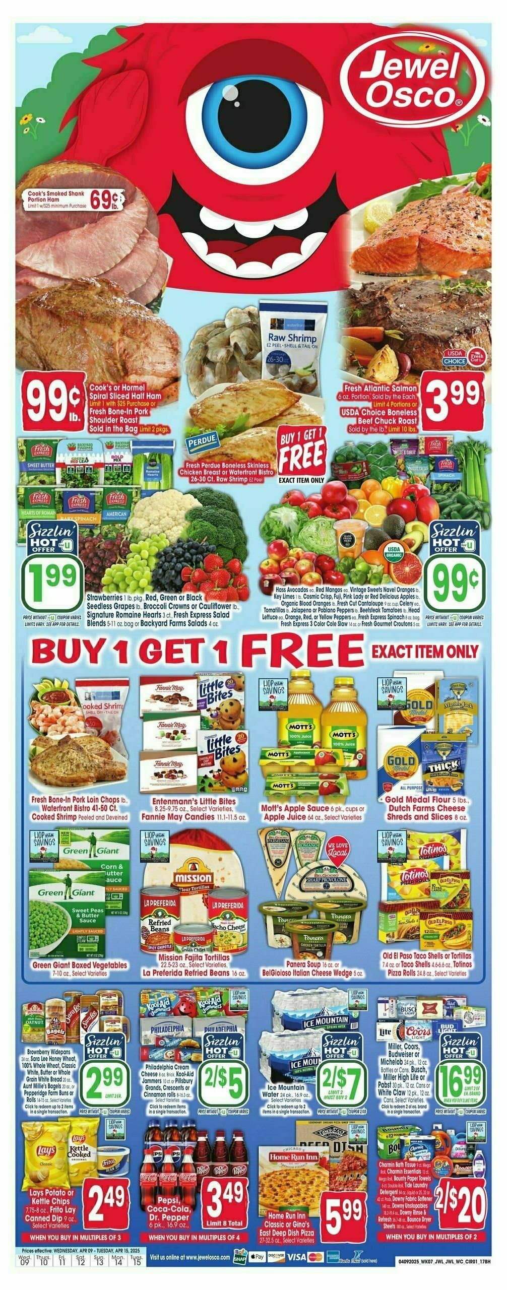 Jewel Osco Weekly Ad from April 9