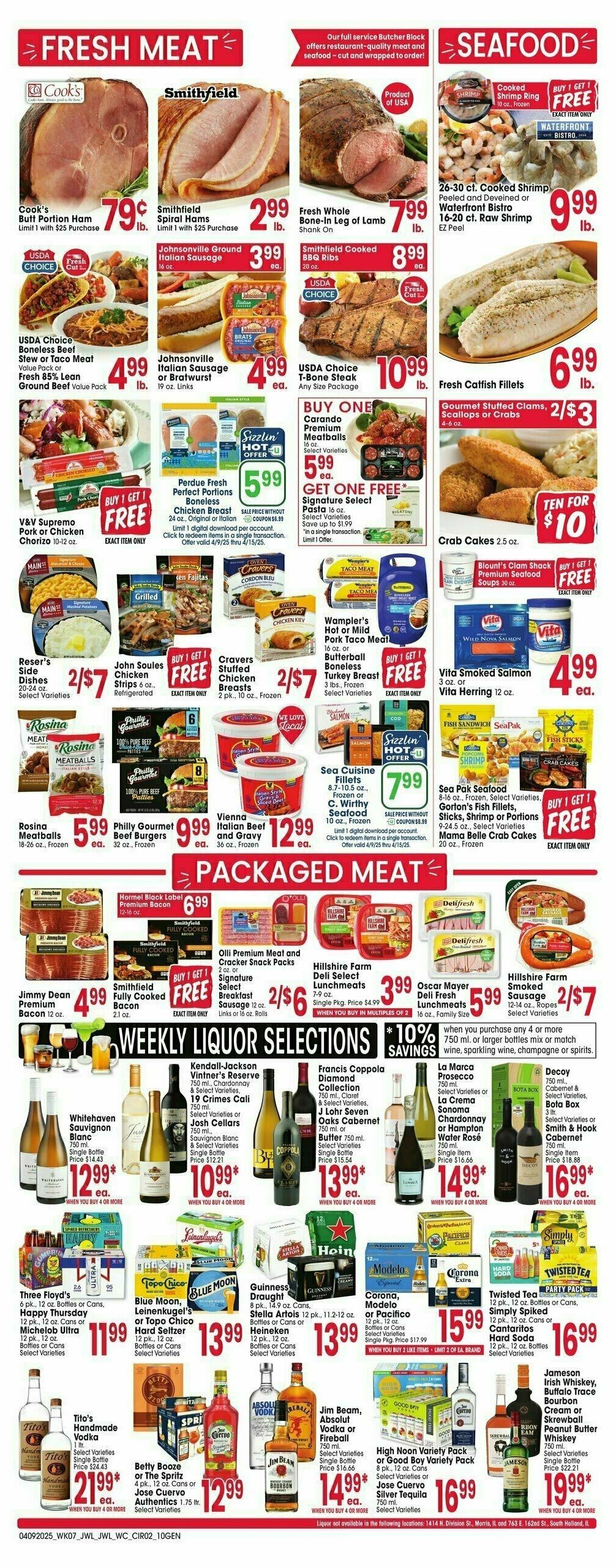 Jewel Osco Weekly Ad from April 9