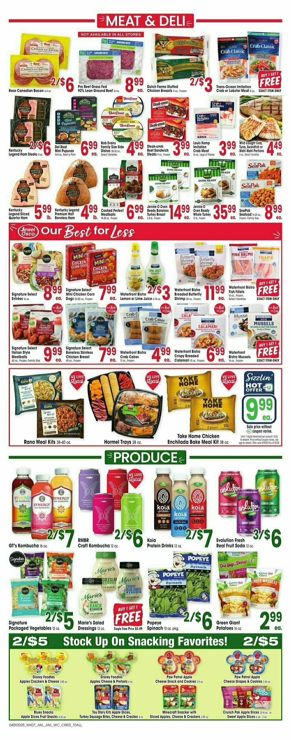 Jewel Osco Weekly Ad from April 9