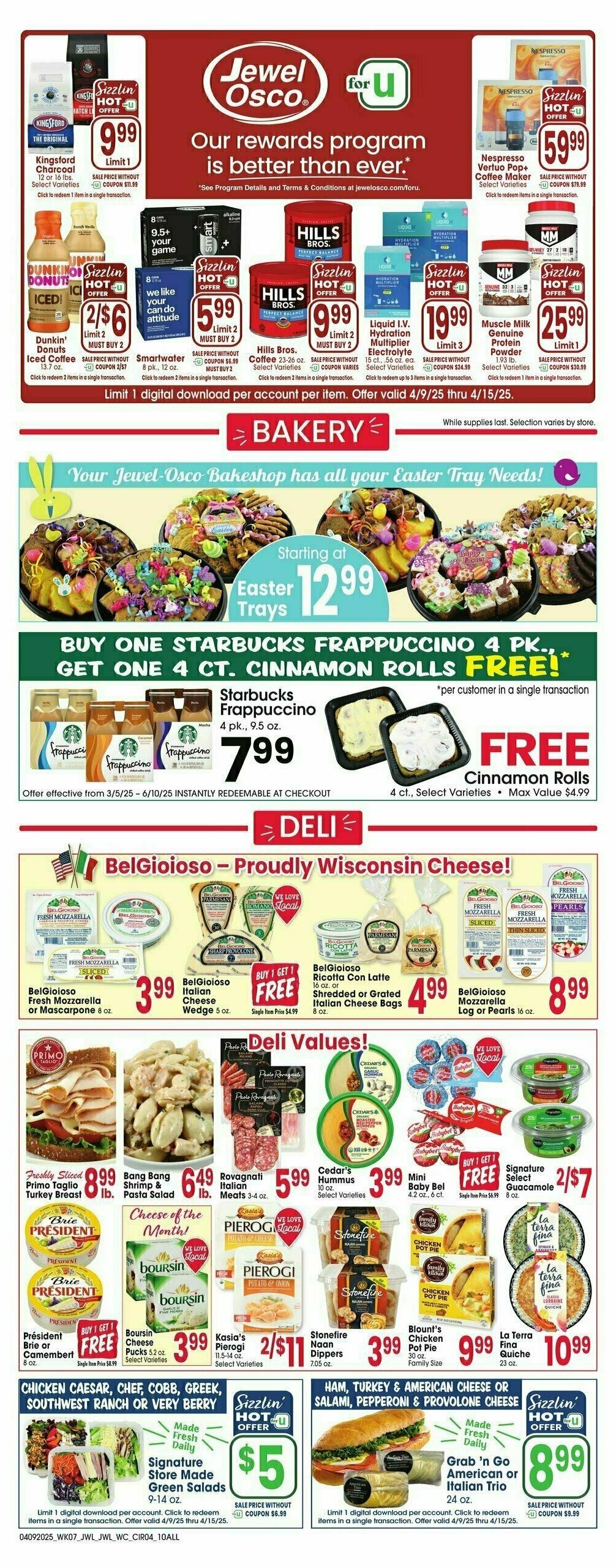 Jewel Osco Weekly Ad from April 9