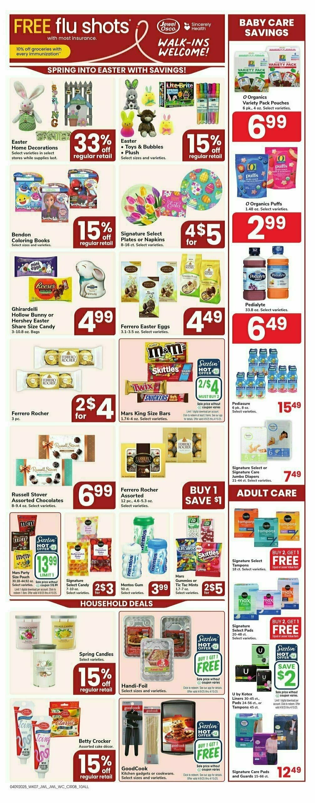 Jewel Osco Weekly Ad from April 9