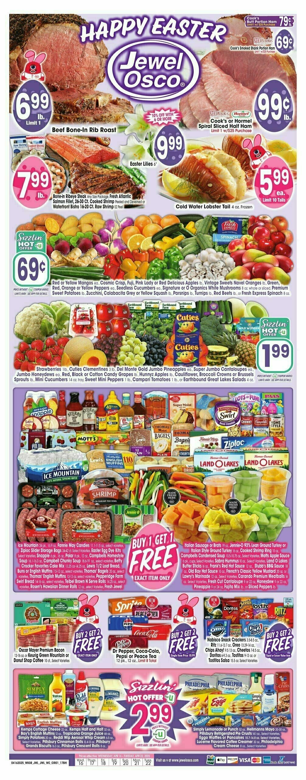 Jewel Osco Weekly Ad from April 16
