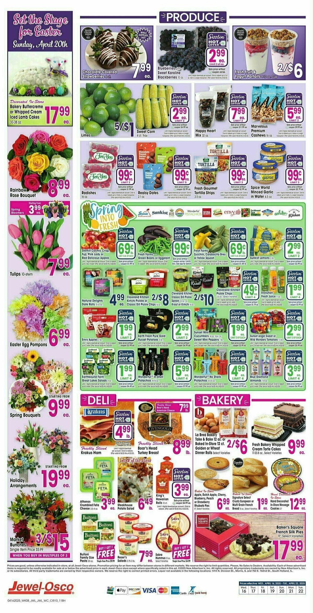 Jewel Osco Weekly Ad from April 16