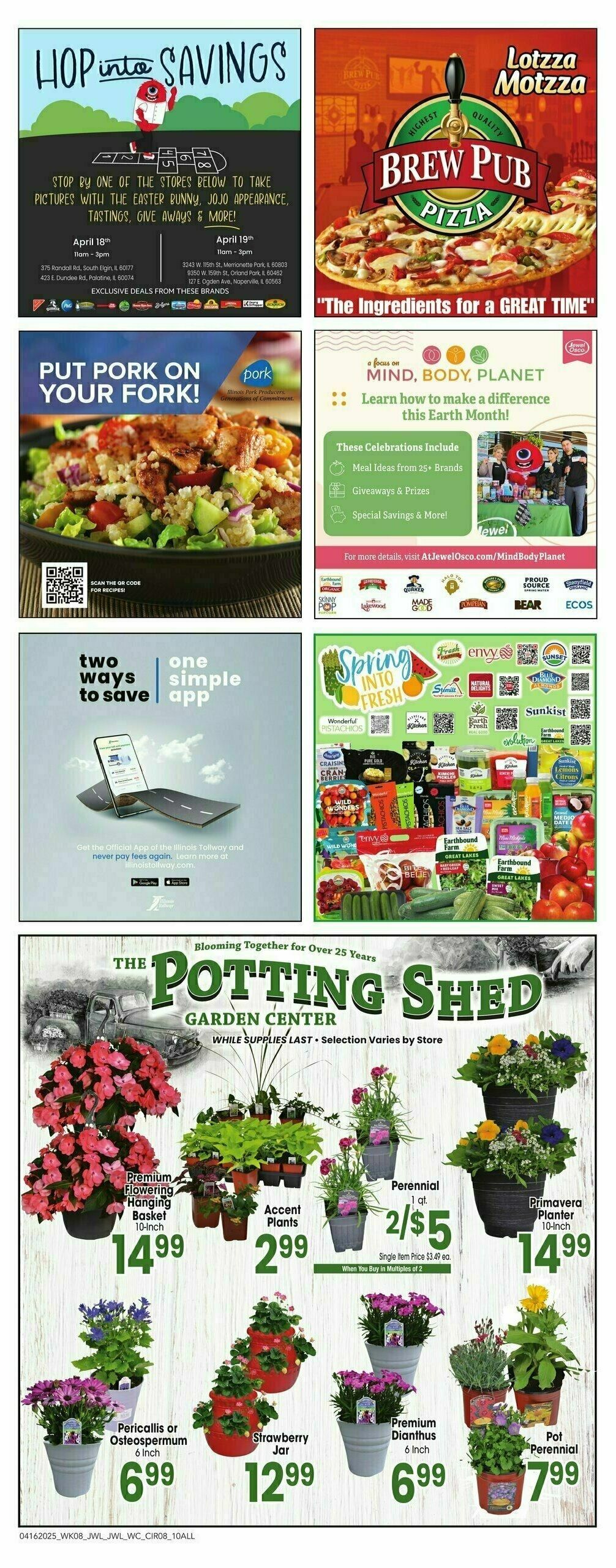 Jewel Osco Weekly Ad from April 16