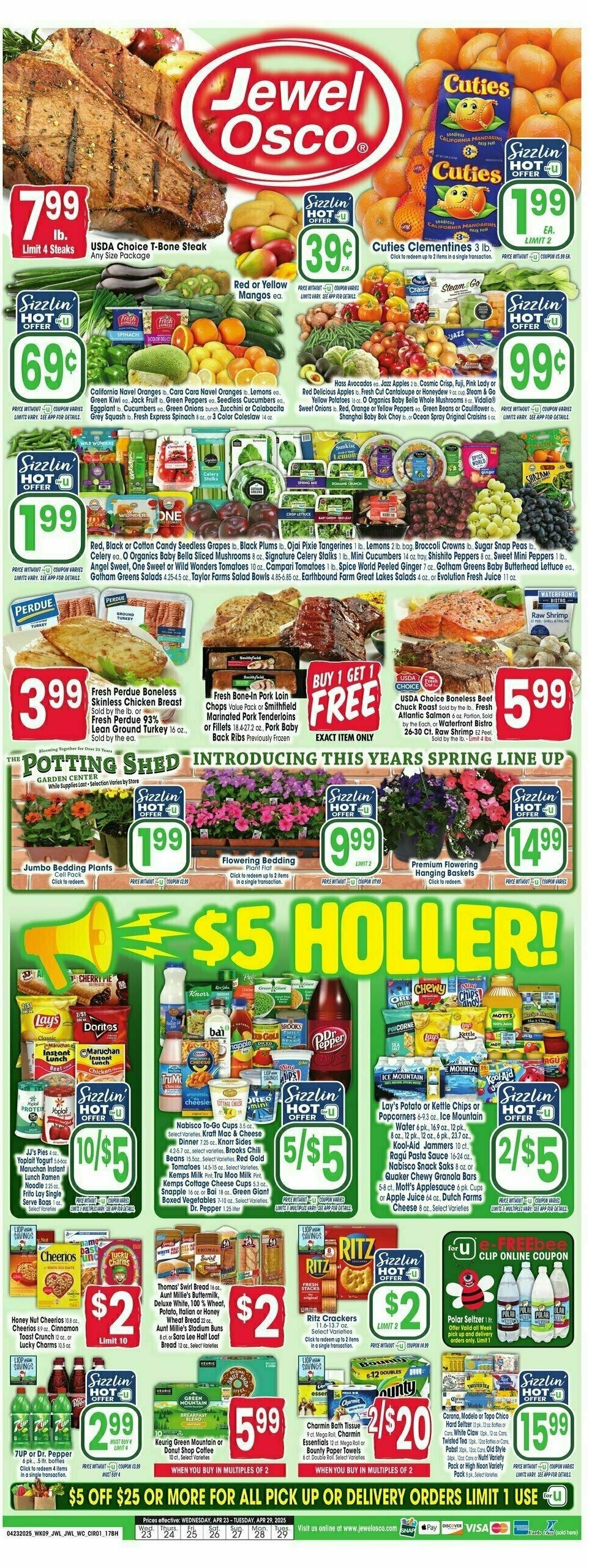 Jewel Osco Weekly Ad from April 23