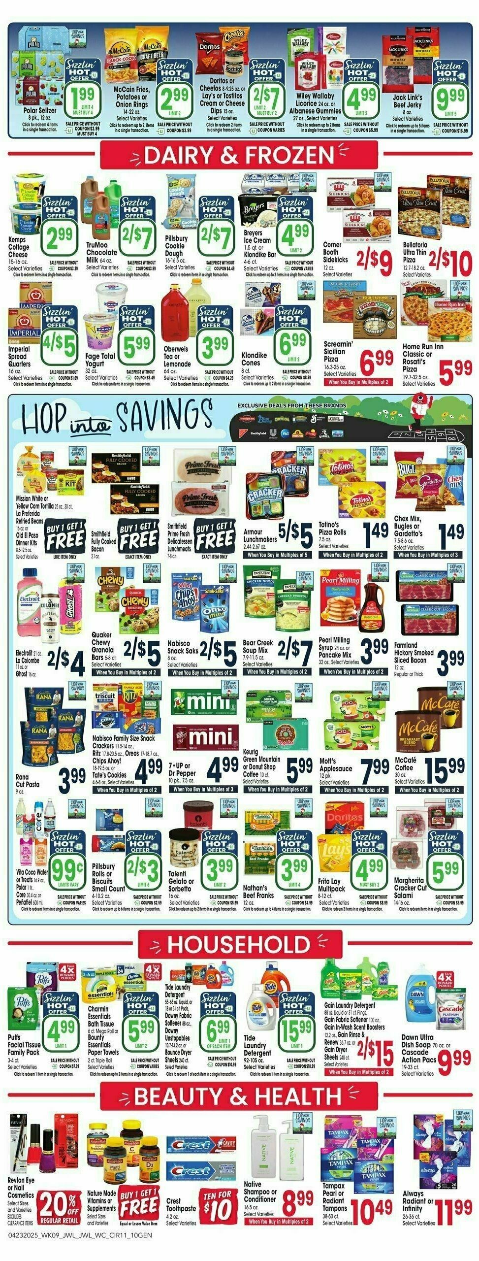 Jewel Osco Weekly Ad from April 23