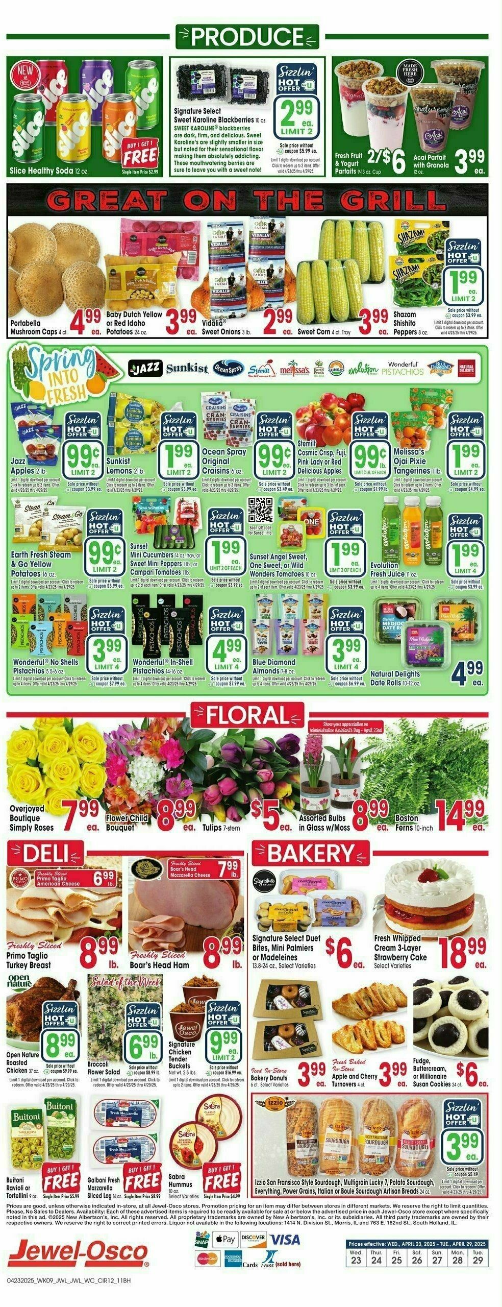 Jewel Osco Weekly Ad from April 23