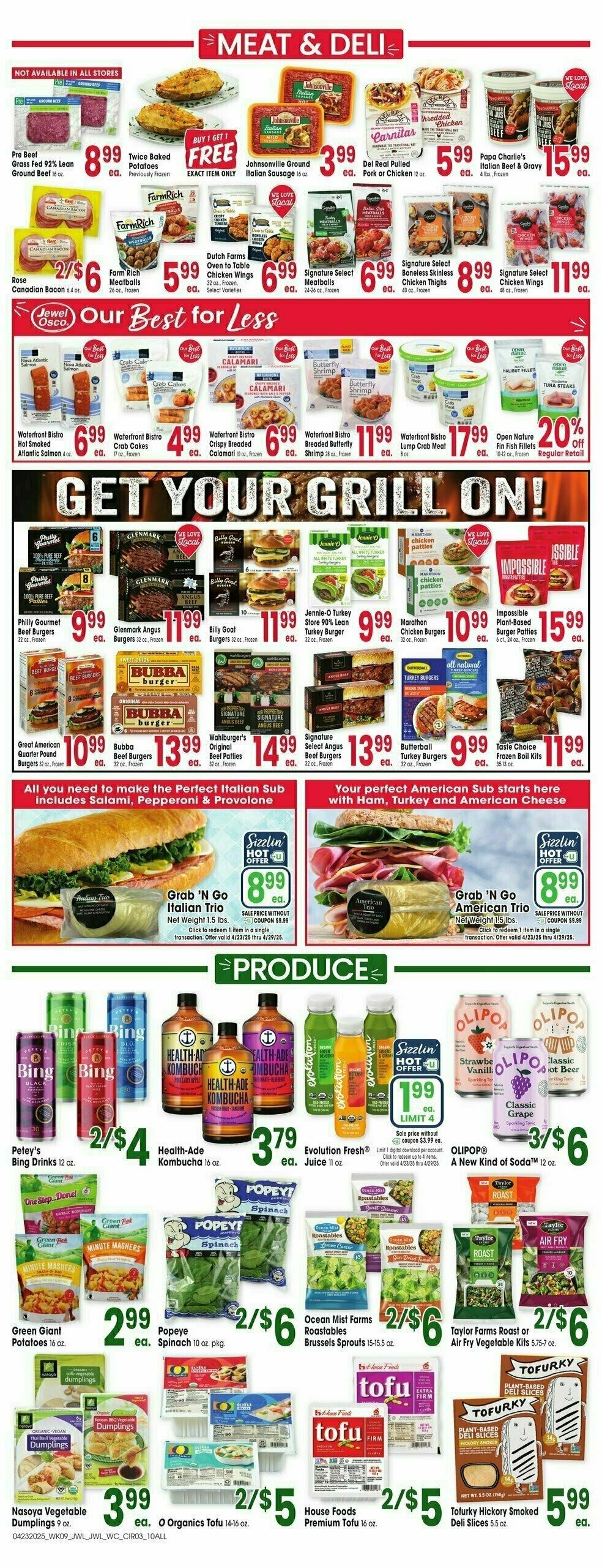 Jewel Osco Weekly Ad from April 23