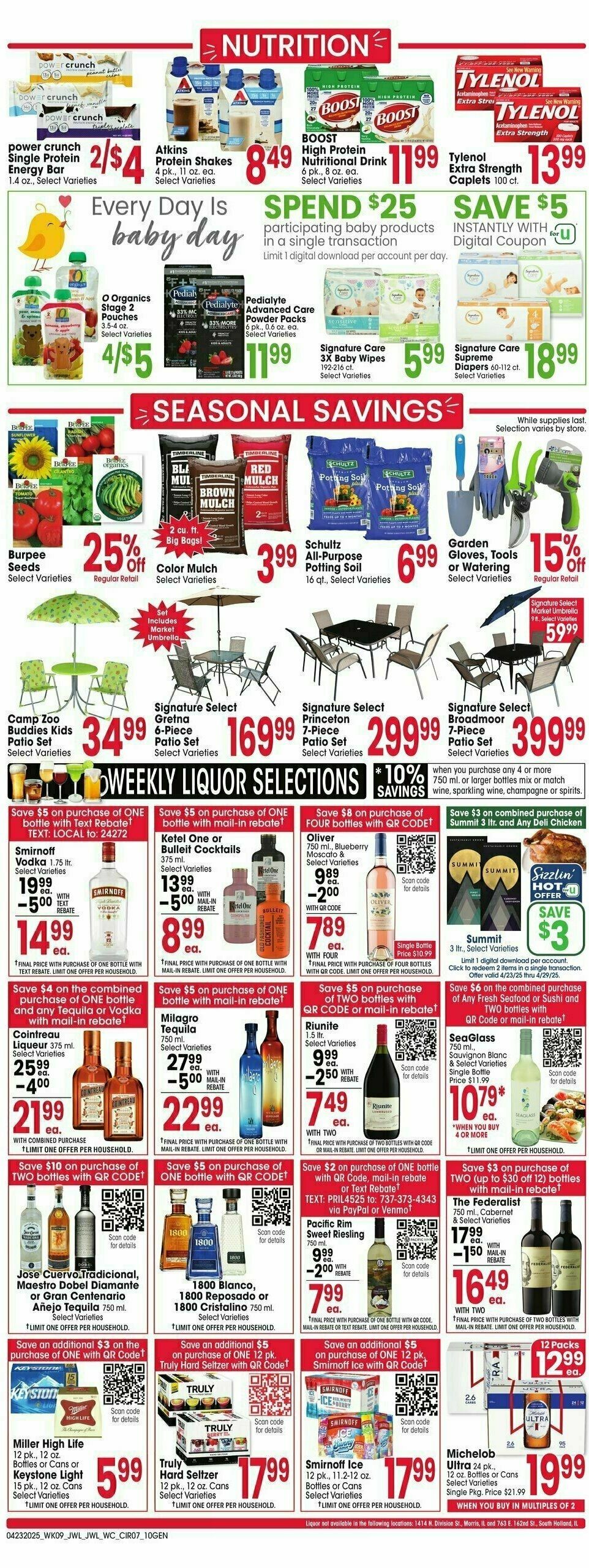 Jewel Osco Weekly Ad from April 23