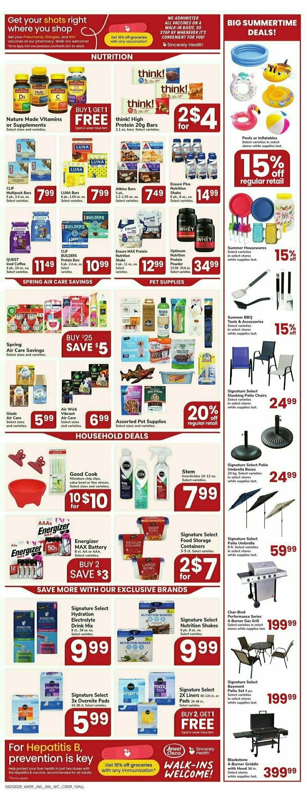 Jewel Osco Weekly Ad from April 23